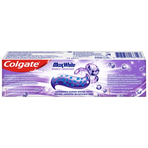 COLGATE PASTE 75ML MAX BIELY ŽIARNE DIAMANTY