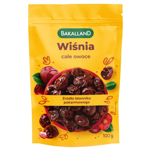 BAKALLAND ŠŤAVNÁ SUŠENÁ ČEREŠŇA, BEZ SEMIENKOV, 100G