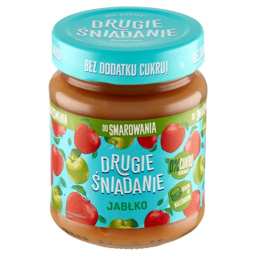 DRUHÉ RAŇAJKY bez cukru NÁTERKOVÁ KRÉMOVÁ pasta DŽEM dezert JABLKO 270G