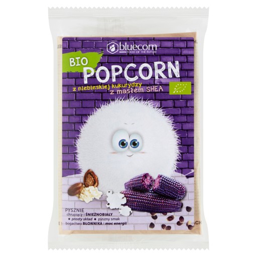 MODRÝ KUKURIČNÝ POPCORN S BAMBUCKÝM MASLOM A SOĽOU NA PRÍPRAVU V M