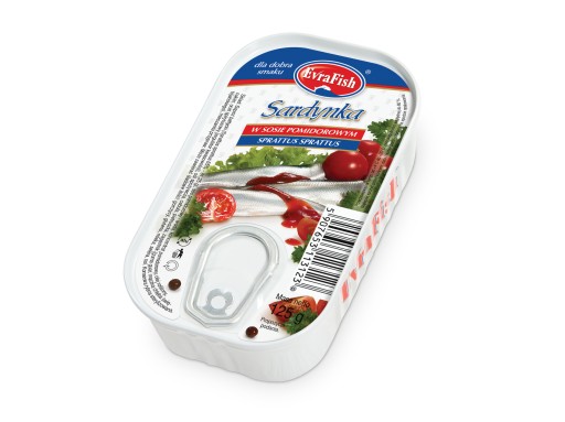 SARDINKY V RAJKOVEJ OMÁČKE konzerva EvraFish 125g
