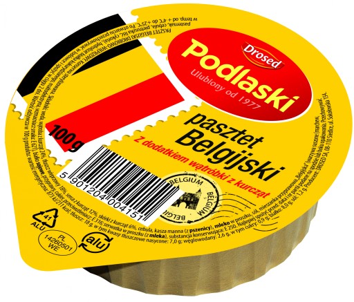 Podlaski Drosed Sandwiches of the World Belgická smotanová paštéta 100 g