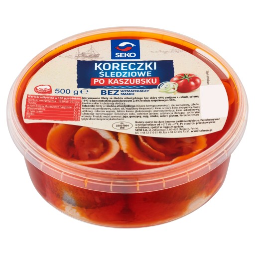 Kašubské sleďové zátky 500g seko