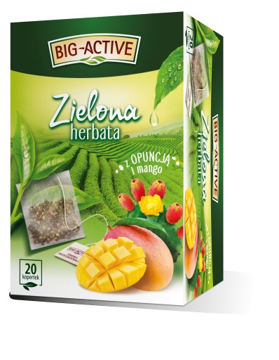 Bi-Active zelený čaj s opunciou mangom 20tb x2