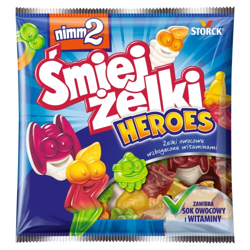 NIMM2 ŚMIEJŻELKI HEROES OVOCNÉ ŽELÉ S VITAMÍNMI