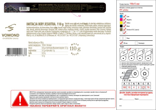 Čierna dóza imitácia kaviáru 110g - Vomond