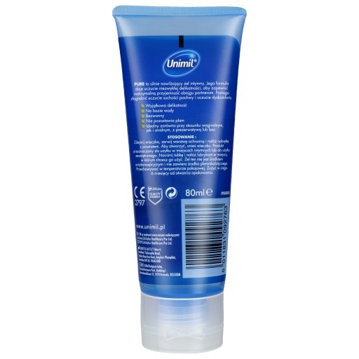Unimil Pure hydratačný intímny gél 80ml