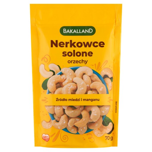 BAKALLAND KEŠU JEMNE SOĽNÉ 70G SLANÉ ORIEŠKY x2