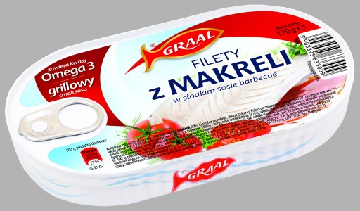 GRAAL Filety z makrely v sladkej barbecue omáčke 170 g