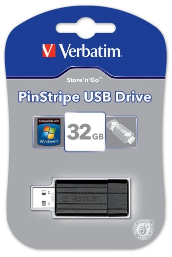 Verbatim 32GB PinStripe USB 2.0 kľúč