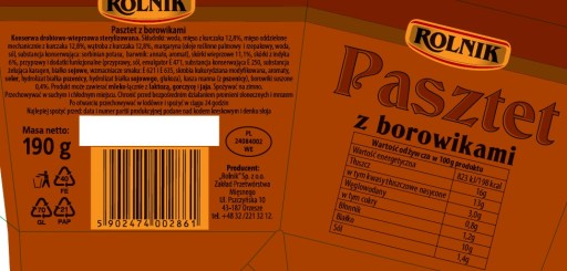 Paštéta Rolnik s hríbikmi Prémiové balenie 230 ks