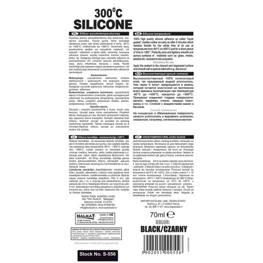 VYSOKOTEPLOTNÝ SILIKÓN. TECHNICQL BLACK HERMETIC S556