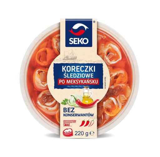 Sleďové zátky v oleji na mexický spôsob 220g seko