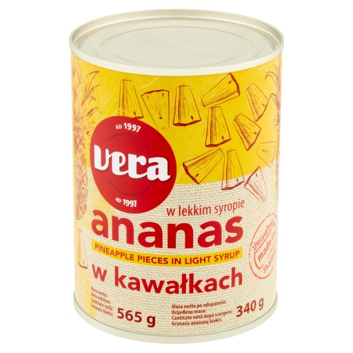 Ananás v sirupe Vera 0,565 kg