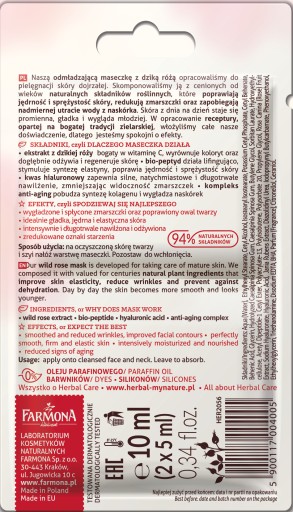 Farmona krémová pleťová maska 10 ml