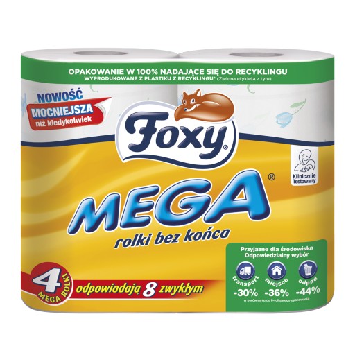 FOXY MEGA PAPIER A4 3 VRSTVY 4 VALCE MEGA DLHÉ ODOLNÉ MÄKKÉ