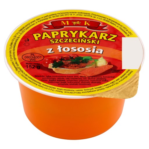 Konzervovaný Paprykarz Szczeciński s lososom 152g MK