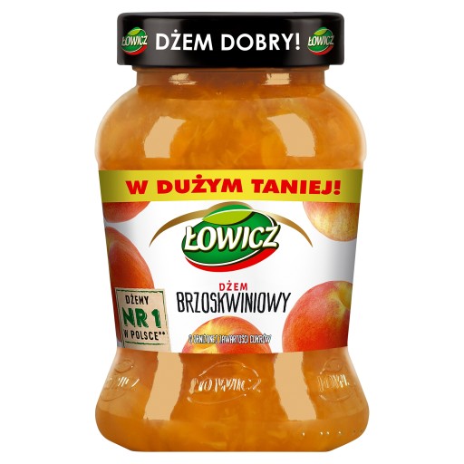 ŁOWICZ PEACH DŽEM N/S 450G ..