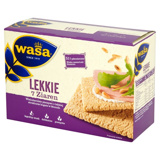 Wasa Lekkie 7 zrnkový chlieb 140 g