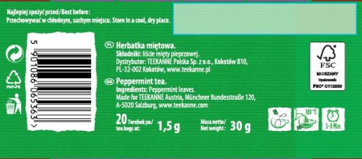 TEEKANNE MÄŤOVÝ BYLINKOVÝ ČAJ 20T