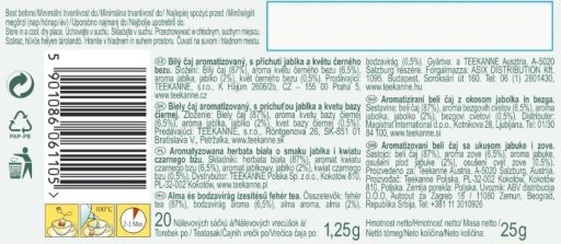 TEEKANNE Biela 20tb jablko čierna baza