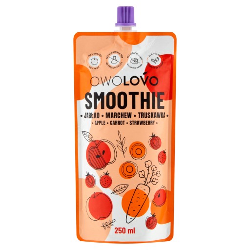 OWOLOVO Smoothie_Carrot Jahoda 250ml