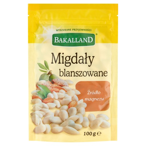 BAKALLAND BLANCHOVANÉ MANDLE, CELÉ LÚPANÉ 100G x2
