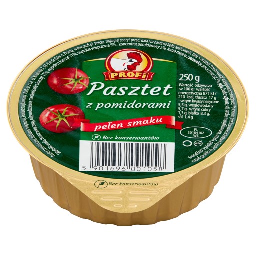 Profi veľkopolská paštéta s hydinou a paradajkami 250 g