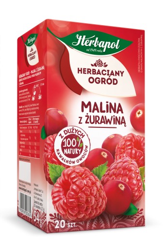 HERBAPOL Tea Garden Čaj Malina - Brusnica 20tb