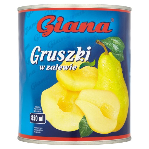 Hrušky Giana v sladkej marináde 820G