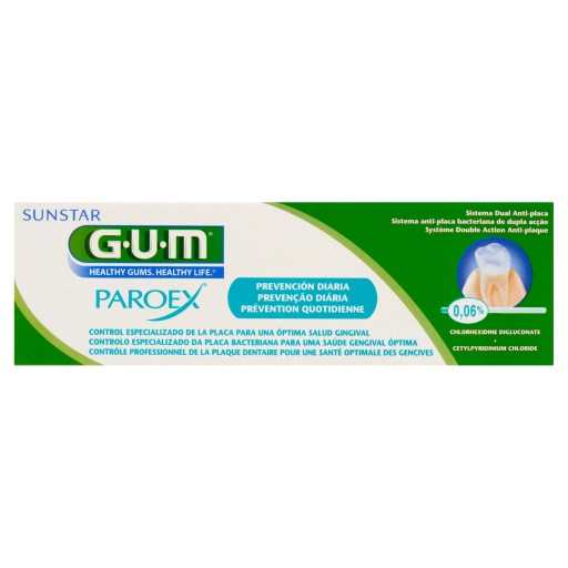Sunstar paroex zubná pasta na ďasná 0,06% CHX 75 ml