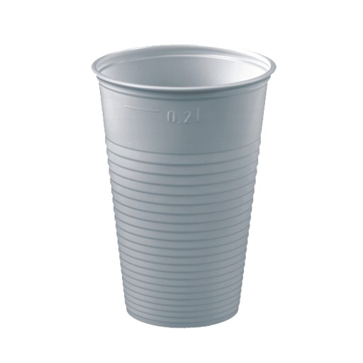 MUG WHITE REUSE plastové poháre 200ml 100 ks
