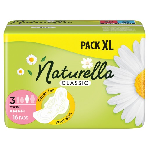 Naturella Classic Maxi hygienické vložky s krídelkami 16 ks.