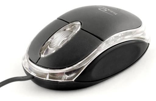 Titanová 3D myš RAPTOR TM102K optická čierna USB
