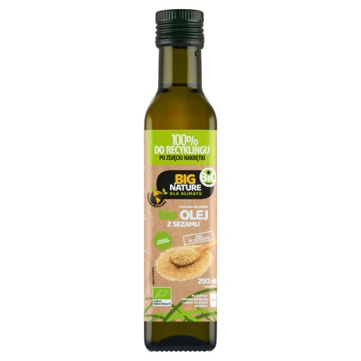 Big Nature Bio sezamový olej 250ml lisovaný za studena