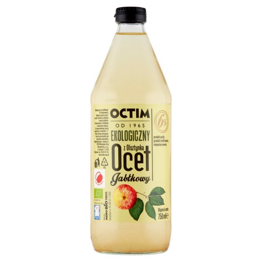 JABLČNÝ OCOT 6% NEFILTROVANÝ BIO 750 ml OCTIM