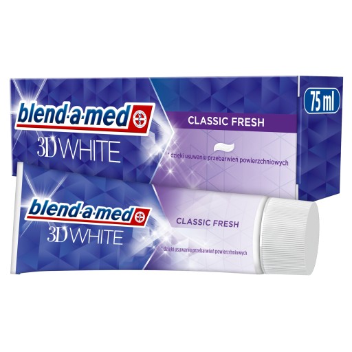 Blend-A-Med Fresh 3D WHITE klasická svieža odstraňuje zafarbenie Pasta 75ML