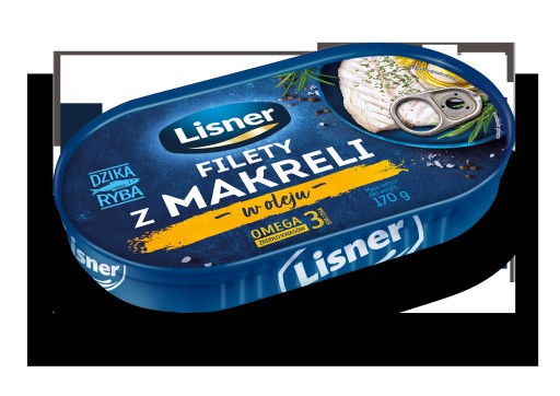 Lisner Filety z makrely v oleji 170 g