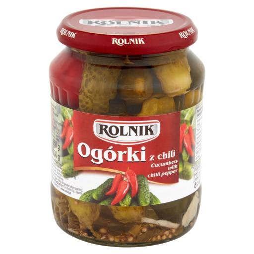 Rolnik Uhorky s chilli 720 ml