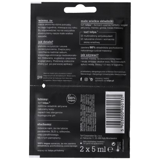 detox masking expresná čistiaca maska 2x5 ml