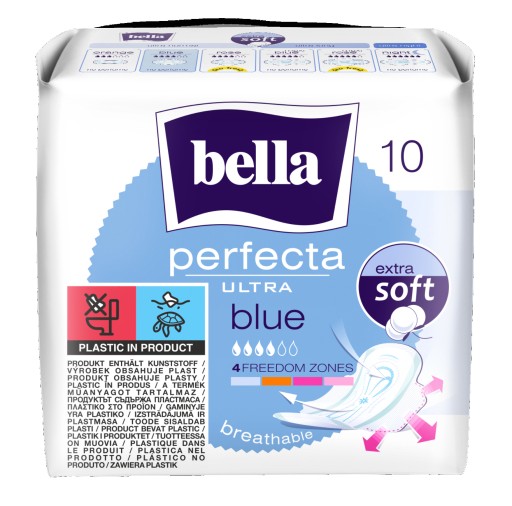 Bella Perfecta Ultra Blue hygienické vložky s krídelkami 10 ks.