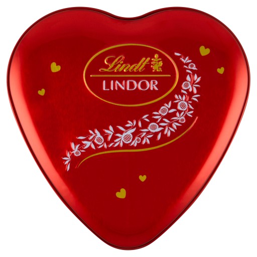 Darčekové čokolády Lindt LINDOR Pralinková srdiečková mliečna čokoláda 50g