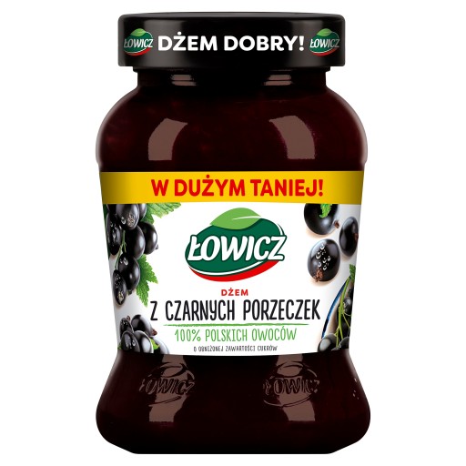ŁOWICZ Džem z čiernych ríbezlí N/S 450G..