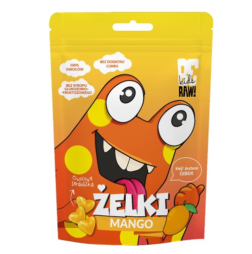 BeRAW! Mangové marakujové želé bez cukru 35 g