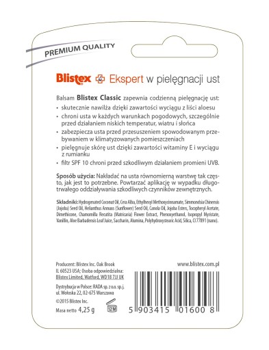Blistex Classic balzam na pery, 4,25 g