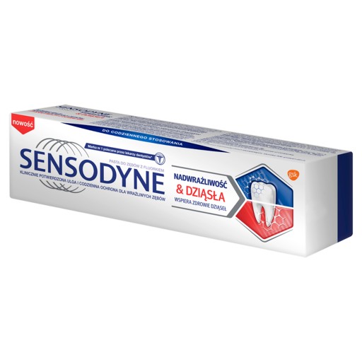Sensodyne Sensitivity a zubná pasta na ďasná