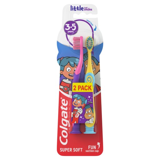 Colgate Smiles Detská zubná kefka pre deti 3-5 rokov 2 ks.