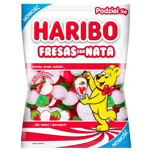 HARIBO FRESAS CON NATA JELLIES JAHODA A KRÉM 150 g