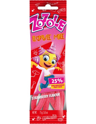 Hello Żelo Kyslé jahodové želé Zozole 75 g