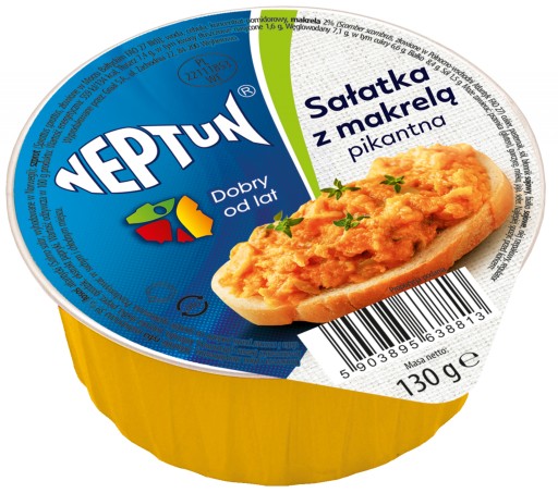 PIKANTNÝ ŠALÁT S MAKERELOM 130g NEPTÚN